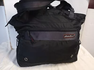  Eddie Bauer Black Canvas Weekender Carry On Bag 14 X 16 X5  • $24.99