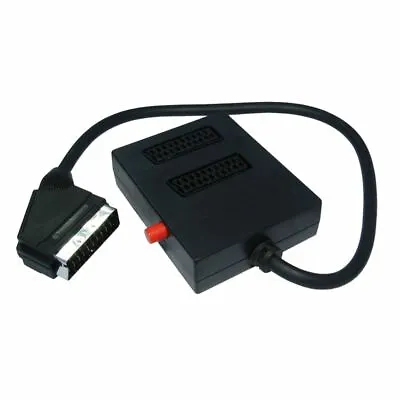 2 Two Way SWITCHED Double Scart Box Adaptor Adapter RGB Support • £5.62