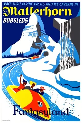 Disneyland Matterhorn - Collector Poster - Buy Any 2 Get Any 1 Free!! • $11.75