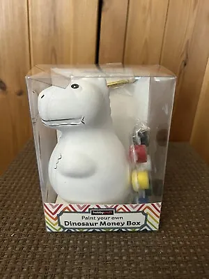 Hobbycraft Paint Your Own Dinosaur Ceramic Money Box - New. • £4.99