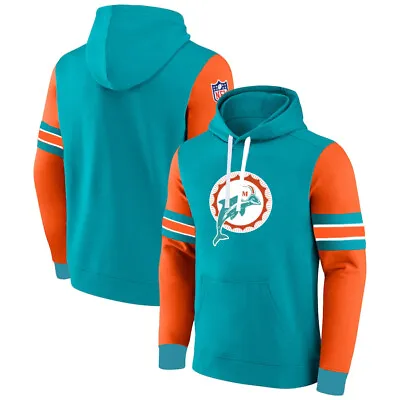 Newest Mens Miami Dolphins Salute Service Sideline Therma Pullover Hoodie • $27.99