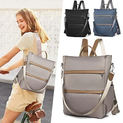 Women Ladies Rucksack Anti-theft Bag Womens Oxford School Bags Backpack Handbag • £14.99