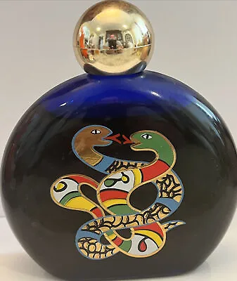Vintage Niki De Saint Phalle Perfume Bath Oil Dual Snake Bottle 4 Oz 118 Ml RARE • $249.95
