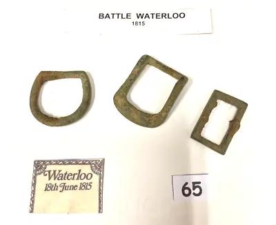 COLLECTION ARTIFACTS BATTLE WATERLOO 1815 Napoleonic Wars LHS /65 • £23.40