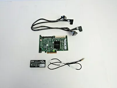 $20.94 • Buy Dell T954J PERC 6/i SAS RAID Controller W/ Cables Batt PowerEdge R710 SFF   68-1