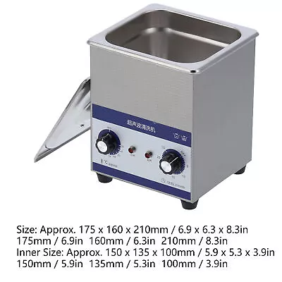 2L Ultrasonic Cleaner Mini Dental Jewelry Cleaning Washing Machine EU Plug 220V✿ • $228.43