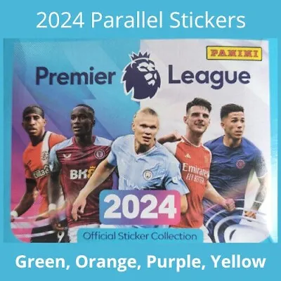2024 Panini PARALLEL Stickers - GREEN ORANGE PURPLE YELLOW - Premier League • £3.95