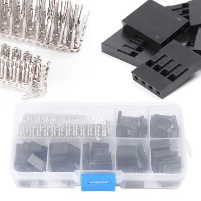 $40.54 • Buy 310pcs 2.54mm Male Female Dupont Wire Jumper Assortment W/Header Connector Kits