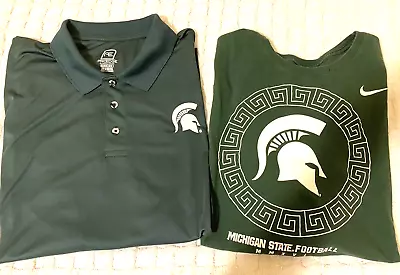 Lot Of 2 Michigan State Spartans Nike & Proedge Shirts Size XXL • $14.99