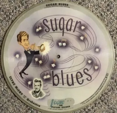 Vogue The Picture Record 78rpm Basin Street Blues And Sugar Blues Picture Disc. • $32.50