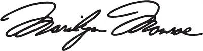 MARILYN MONROE Signature VINYL DECAL Sticker Autograph Car Wall 9x2.25  • $3.59