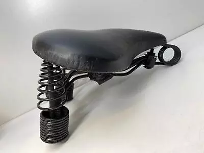 Vintage Double Pan LONG SPRING Ladies Bicycle SEAT Saddle #4 • $34.99