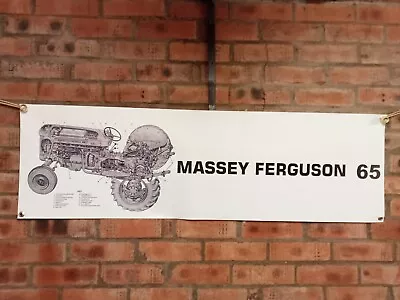 MASSEY FERGUSON 65 TRACTOR  Large Pvc WORK SHOP BANNER Garage • £15