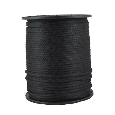 3/16 Inch Black Dacron Polyester Rope - 500 Foot Spool Industrial Grade High UV • $63.43