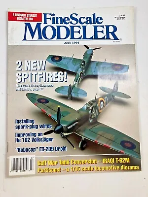 Fine Scale Modeler Magazine Jul 1994 ~ Spitfire He 162 Volksjager Robocop ED-209 • $2.99