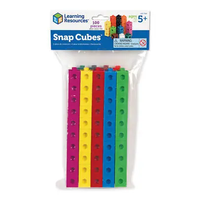 Learning Resources | Snap Cubes Set Of 100 | Educational Counting Activity Set • £11.99