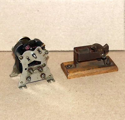 2 Early Antique Toy Electric Motors 1900 Monocoil K 1915 Gilbert Erector P58 • $74.99