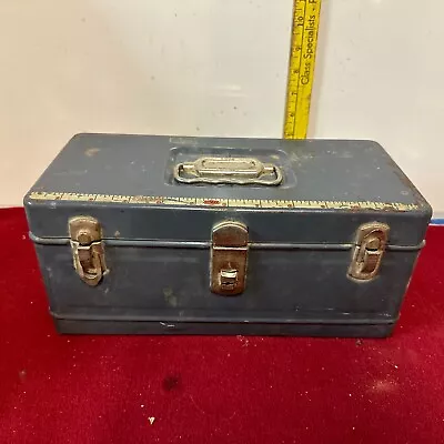 Vintage Climax Metal Tackle Box Good Condition 13  L X 6 1/2  W X 6  T • $25