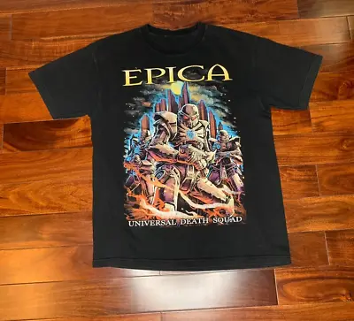 Vintage Epica Black Band Short Sleeve Black Unisex S-2345XL YA1310 • $18.99