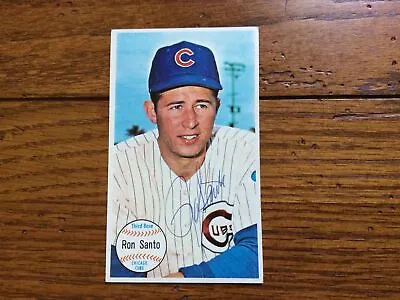 $68 • Buy 1964 Topps Giant Autographed RON SANTO Chicago Cubs