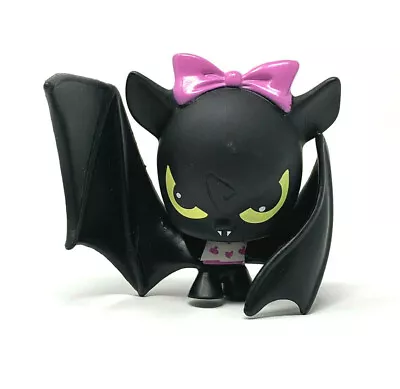 Count Fabulous Monster High Pet Figure Black Bat Pink Bow Vinyl Figure 2.5  Toy • $10