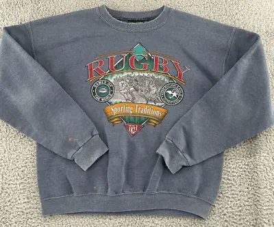 Vintage American Eagle Outfitters Rugby Crewneck Sweatshirt Pullover Mens Small • $17.49