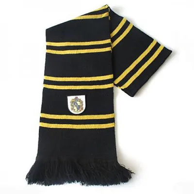 Harry Potter Hufflepuff Thicken Scarf Soft Warm Costume Cosplay US SELLER • $12.98