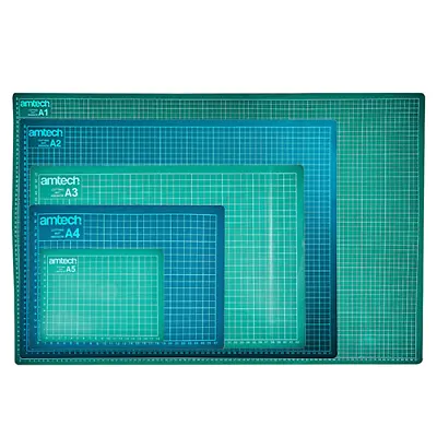 Non Slip Cutting Mat A1 A2 A3 A4 A5 Self Healing Printed Grid Lines • £2.89