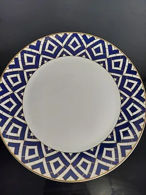 Blue Morocco By GRACE'S TEAWARE Fine Porcelain Navy And Gold 10.25  Plate • $15.99