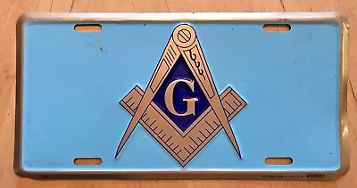 Freemasons  Masonic  Front License Plate Af & Am Ancient Free And Accepted Mason • $18.99