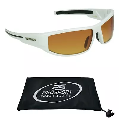 Xloop HD Clarity Amber Sunglasses Sport Golf Tennis Driving Cycling Men Women • $9.99