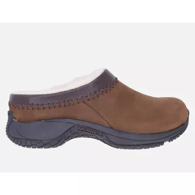 Merrell Encore Chill J66320 Brown Leather Slip On Clog Sz 7 • $32