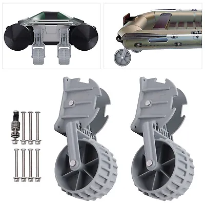 £64.60 • Buy 2PCS Detachable Dinghy Launching Wheel, Inflatable Boat Transport Dolly Wheels