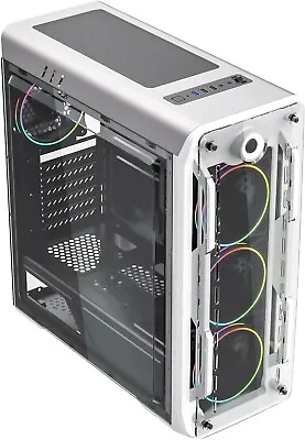 £54.95 • Buy GameMax Optical Mid Tower ATX 4 X  ARGB Fans PC Gaming Case, Acrylic  White