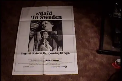 Maid In Sweden Orig Movie Poster Sexploitation Christina Lindberg • $315