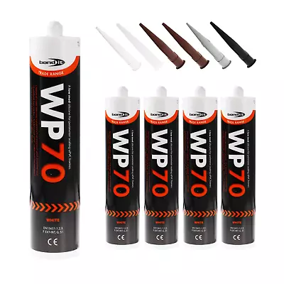 WP70 External Silicone Sealant X 4 Low Mod Builders Window Door Upvc Wood Frame • £16.55