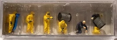Preiser HO #10733 Firemen Pkg(6) -- Wearing Yellow Hazmat Suits • $39.84