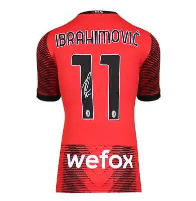 Zlatan Ibrahimovic Signed AC Milan Shirt: Home 2023-24 Autograph Jersey • $1939.62