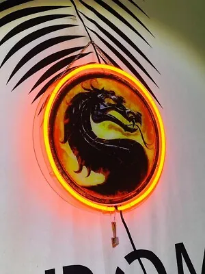 CoCo Mortal Kombat Logo Acrylic Board 12 X12  Neon Sign Bar Beer Light Decor • $79.99