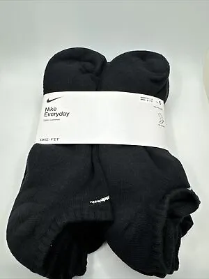 Nike Everyday Cushion No-Show Men's Training Socks - Pack Of 6 Large Size 8-12 • $17.99