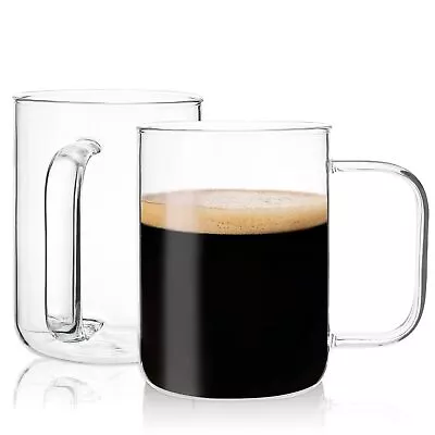 Clear Coffee Mug 20oz Large Capacity Clear Glass Coffee Cups With Handles Fo... • $19