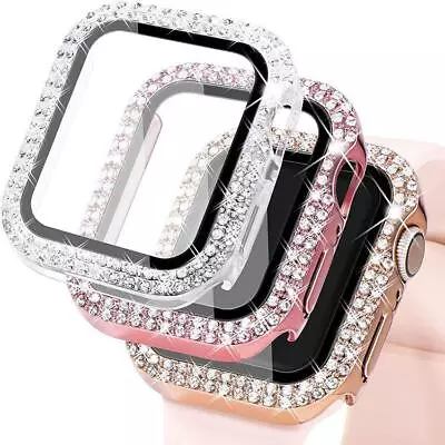 For Apple Watch Series 2/3/4/5/6/7/SE 8/9 Diamond Bling Protective Bumper Cover • £4.20