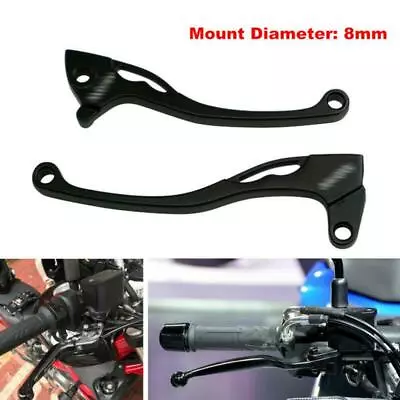 8MM Motorcycle Handle Brake Lever With Clutch For Suzuki Kawasaki Aluminum Alloy • $11.99