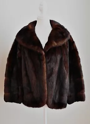 Vintage Fur Coat - Bolero Ranch Mink - Women’s Size 8-10 • $300