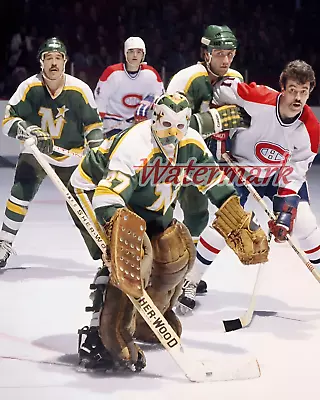 NHL Gilles Meloche Minnesota North Stars Game Actionvs Habs Color 8 X 10  Photo • $5.59