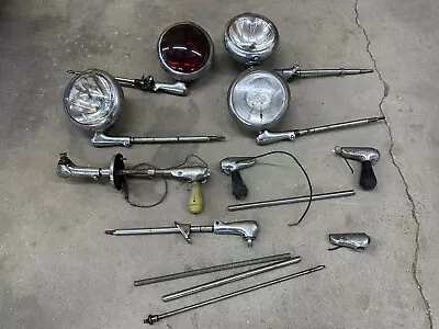 Vintage Spotlight LOT FOR Parts Restoration Light Car Truck Auto Unity S6 Chrome • $159.99