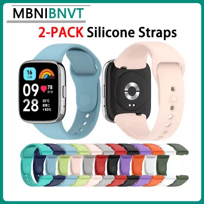 2PCS Replacement Silicone Straps Watch Band For Xiaomi Redmi Watch 3 Active Soft • $9.70