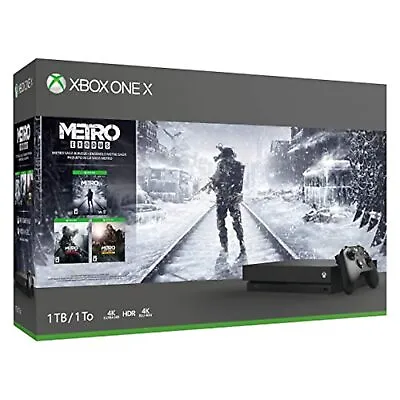Xbox One X 1TB Console Metro Exodus Bundle Very Good 3Z • $284.96