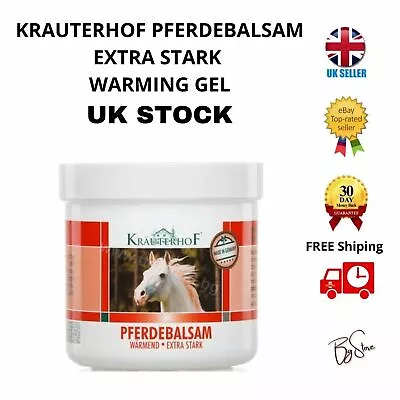 Asam Krauterhof Pferdebalsam Gel Balm With Strong Warming Effect 250ml UK STOCK • £9.99