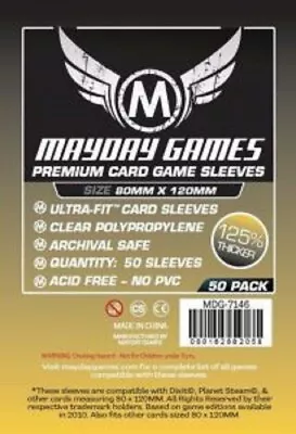50x Mayday Games Premium Large Sized Card Sleeves #3: 80x120mm For Dixit MDG7146 • £3.25